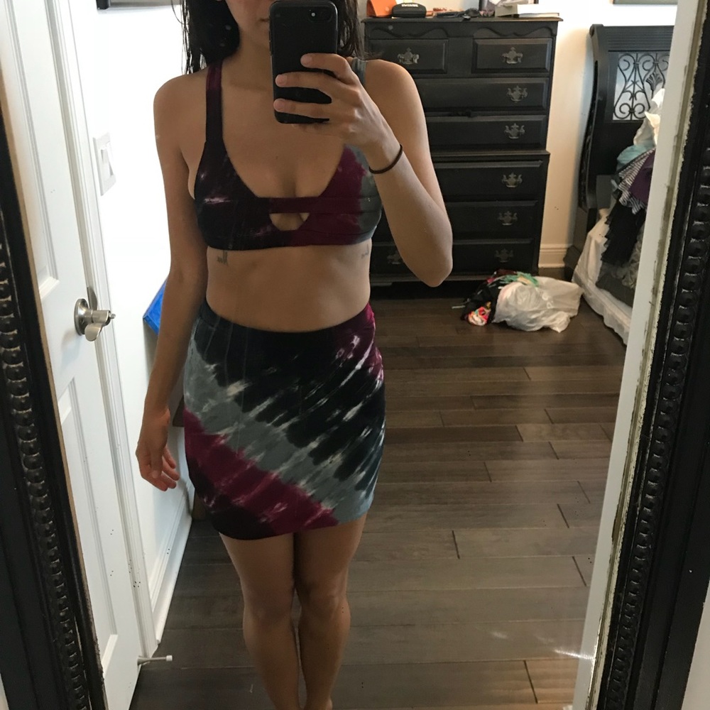 INDAH (S) cut out tye dye dress